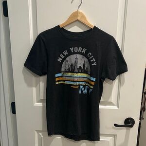 New York City Skyline Black Graphic Tee